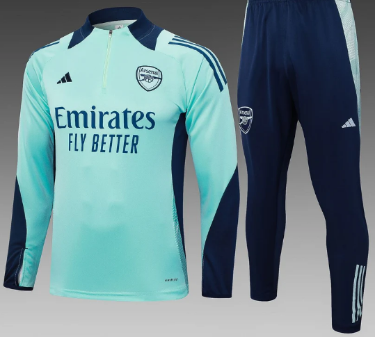 Arsenal Half Zip Training Kit Blue